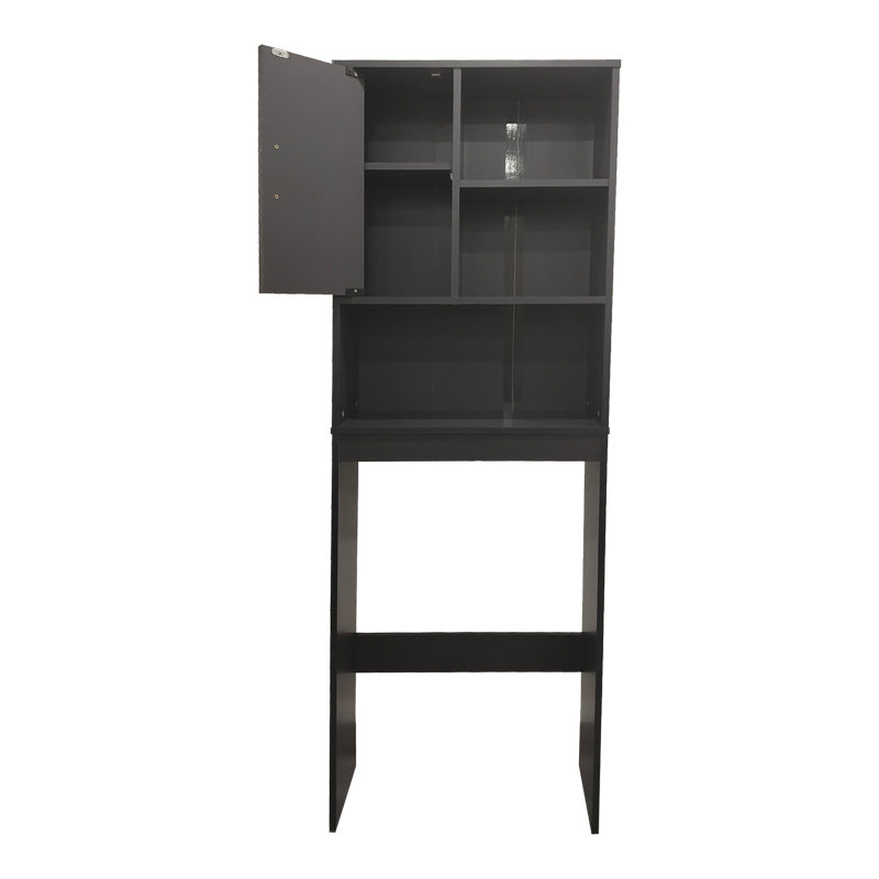 Шкаф за баня TAZIEN  в антрацитен цвят 60x24x168.5 см