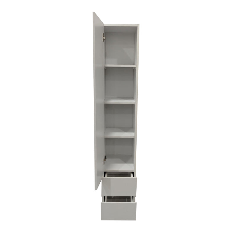 Колонен шкаф Lostro с огледало в бяло 29.5x30x164.5см