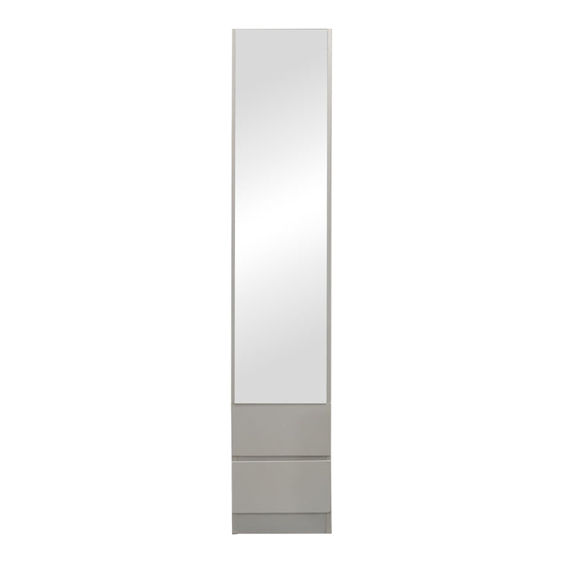 Колонен шкаф Lostro с огледало в бяло 29.5x30x164.5см