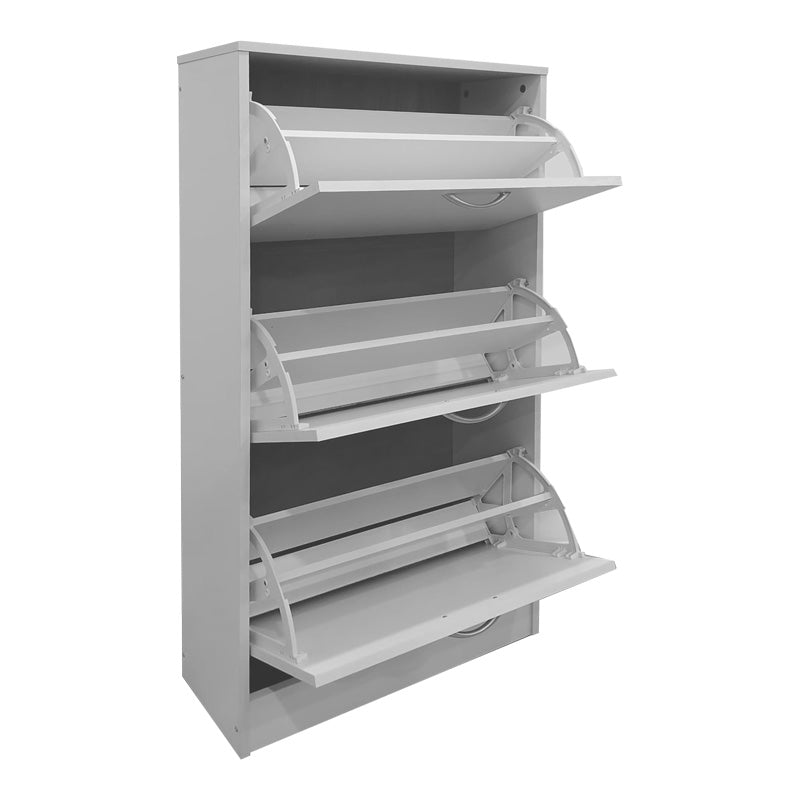 Етажерка за обувки SAVAZ в бяло 60x24x114см