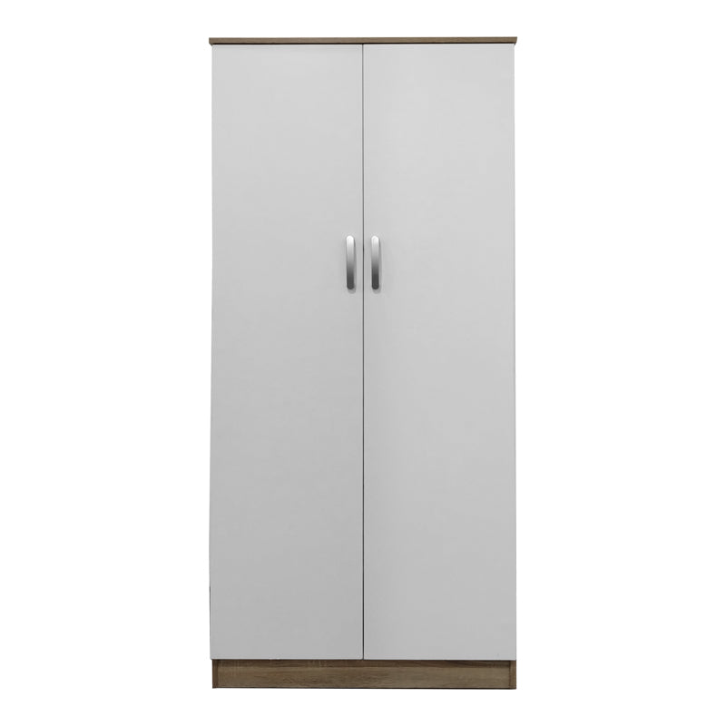 Двукрилен гардероб ATHOS  в цвят sonoma-white 80x42x180см