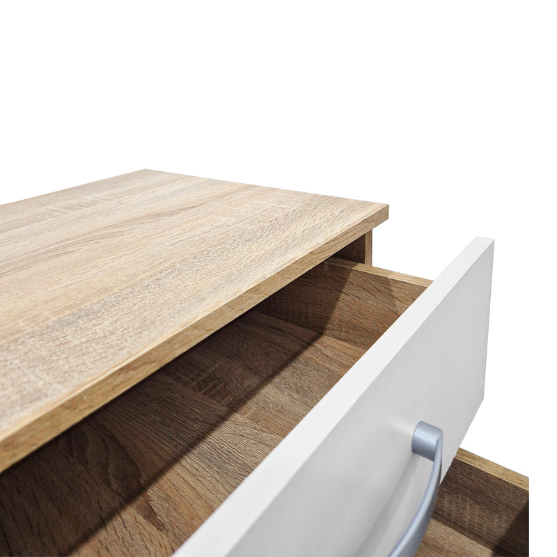 Нощни шкафчета Athos в цвят сонома-бял 48x40x41.5 см