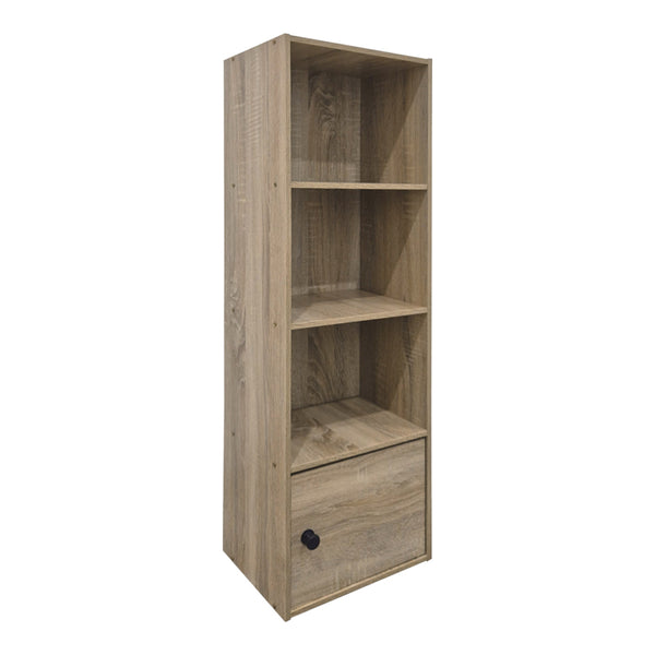 Колонна библиотека с шкаф LENOBIA сонома 30.5x24x95см