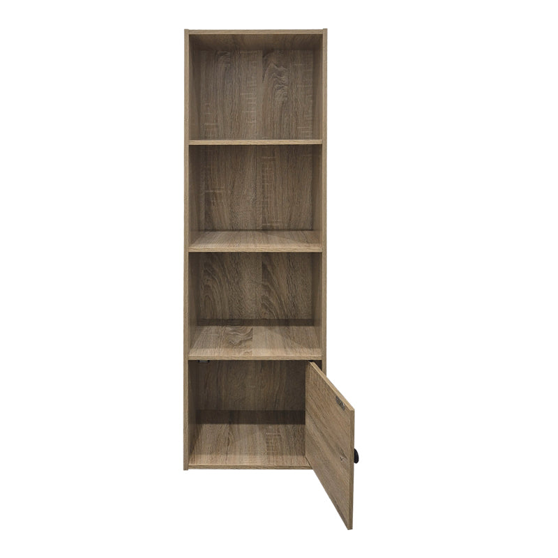 Колонна библиотека с шкаф LENOBIA сонома 30.5x24x95см