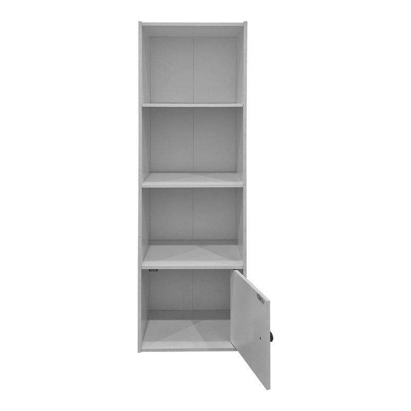 Колонна библиотека LENOBIA с шкаф бяла 30.5x24x95см