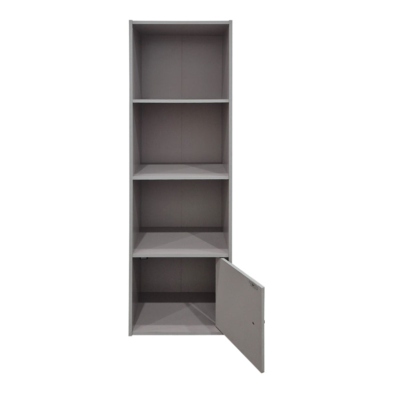 Колонна библиотека с шкаф LENOBIA светлосива 30.5x24x95см