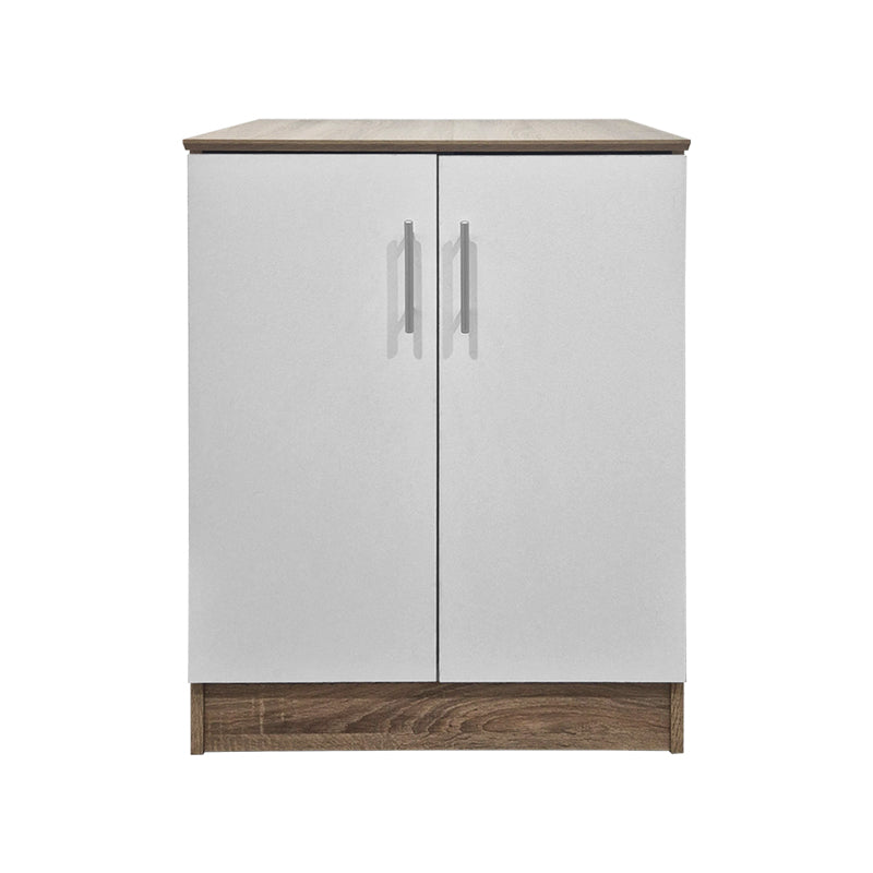 Шкаф за обувки за 6 чифта  SOUKEN бяло-сонома 60x40x80см