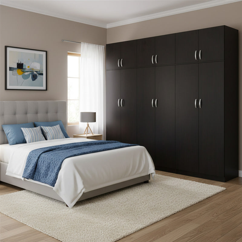Гардероб с шест врати с надстройка ATHOS  венге 240x42x240см