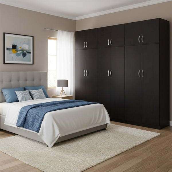 Гардероб с шест врати с надстройка ATHOS  венге 240x42x240см
