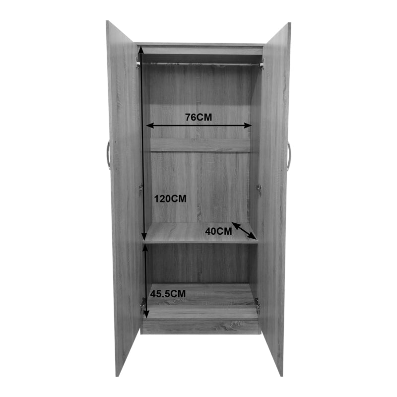 Четирикрилен гардероб с надстройка Lego /sonoma-antracit 160x42x240см