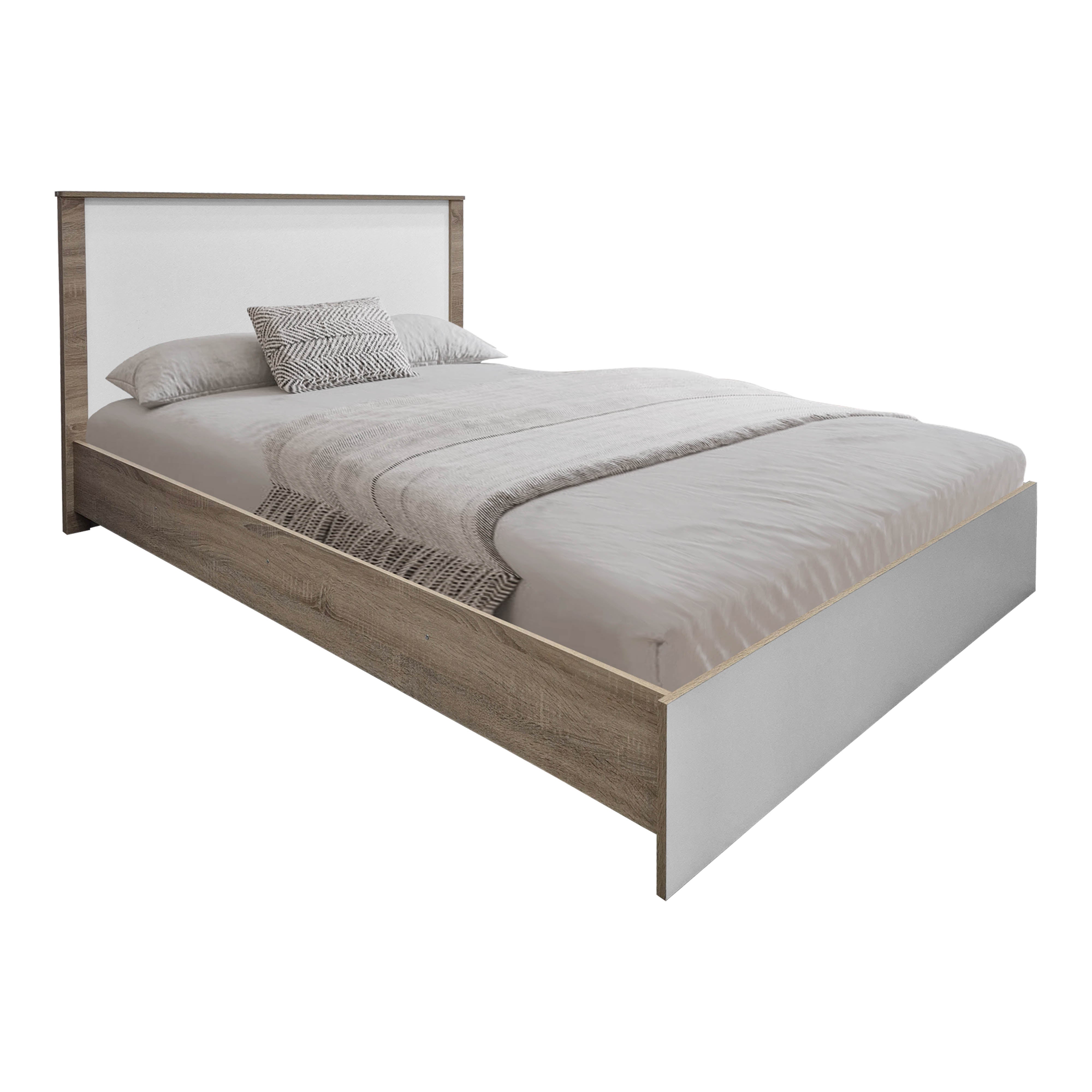 Комплект за спалня Athos Sonoma White с легло 140x200 см, 3 части