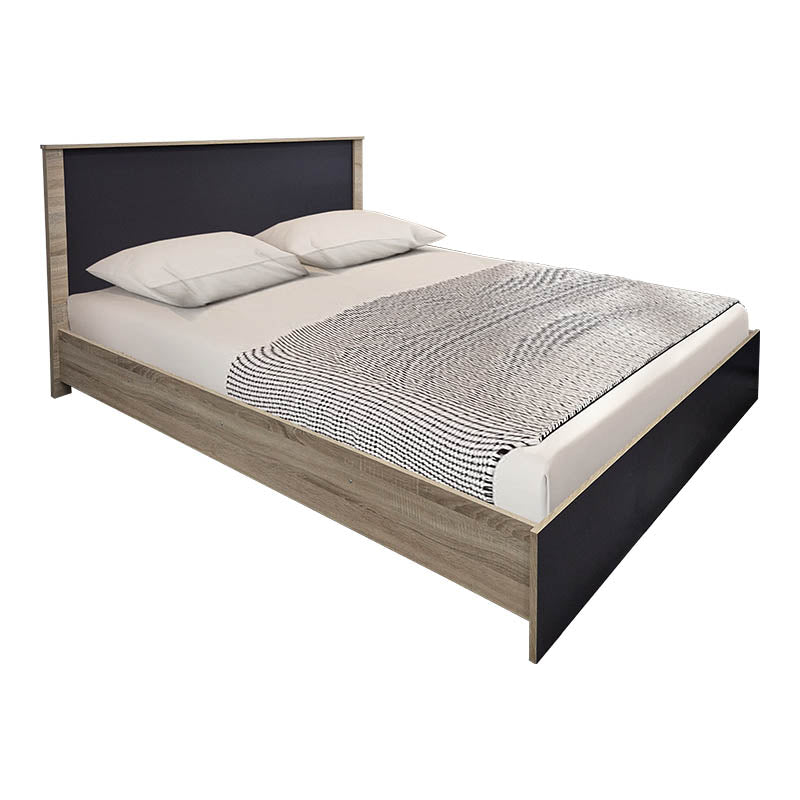 Комплект за спалня Athos Sonoma Charcoal с легло 160x200 см, 3 части