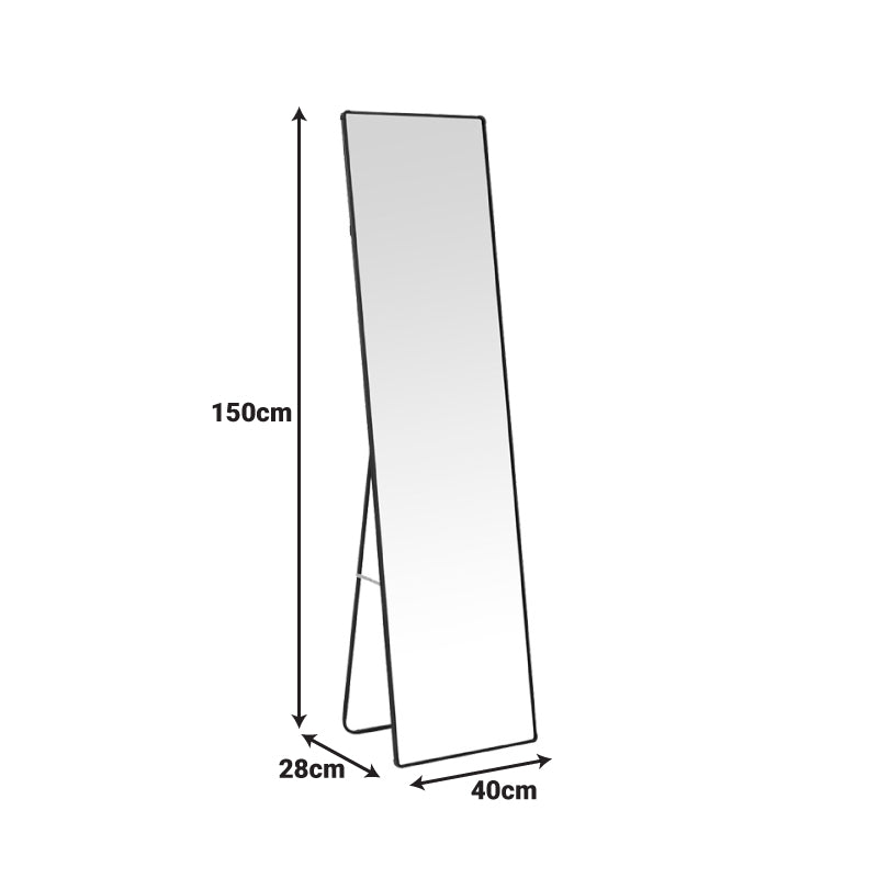 Aлуминиево Moira  огледало в бял цвят 40x28x150см