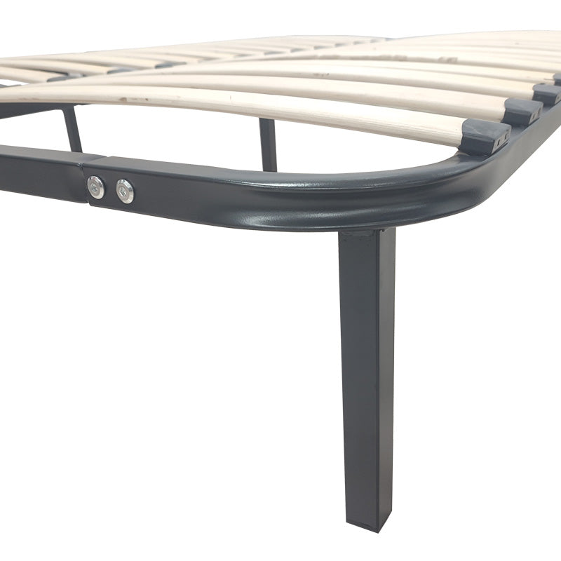 Метална рамка за легло Amaso в черен цвят 160x200x28см