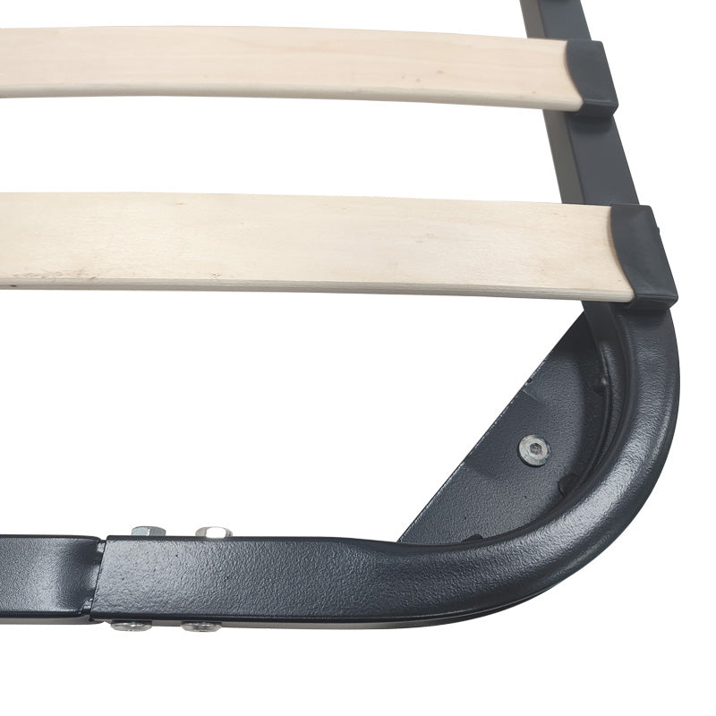 Метална рамка за легло Amaso в черен цвят 90x190x28см