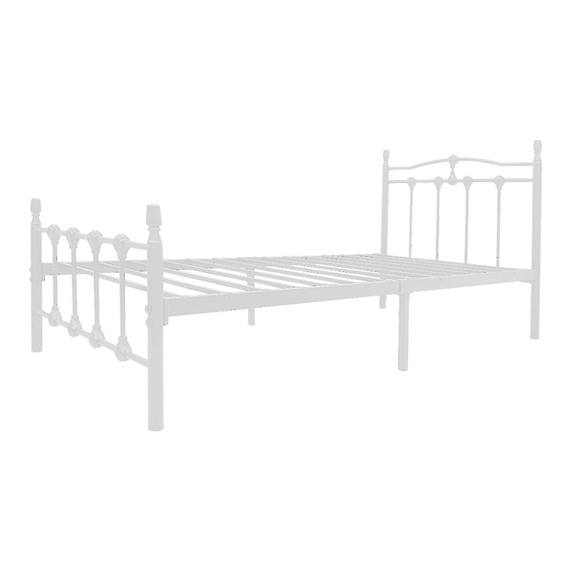 Еднолично метално легло WOTSO – Бяло, 90x190 см