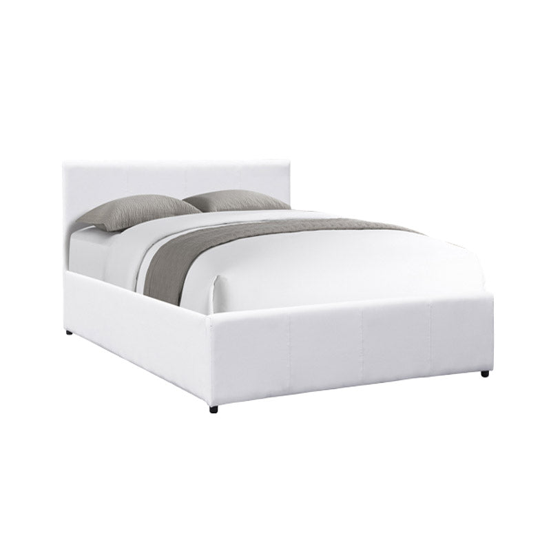 Легло Dellia с място за съхранение pu бяло 120x200см