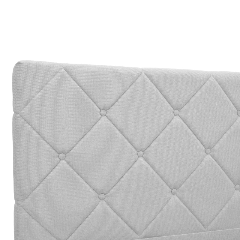 Легло Dreamie с място за съхранение, плат, сиво 160x200 см