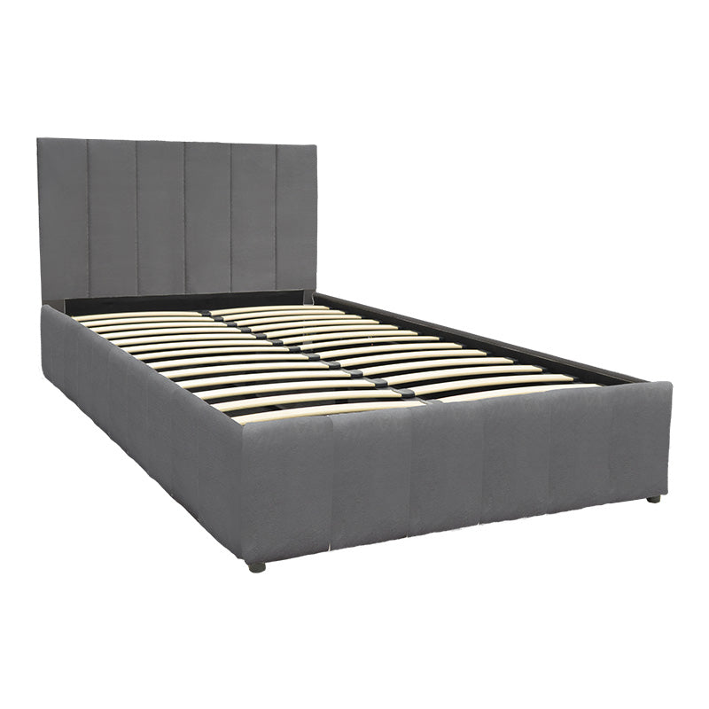 Легло SNUGGLE 120x200 см с Място за Съхранение - Кадифе Антрацит