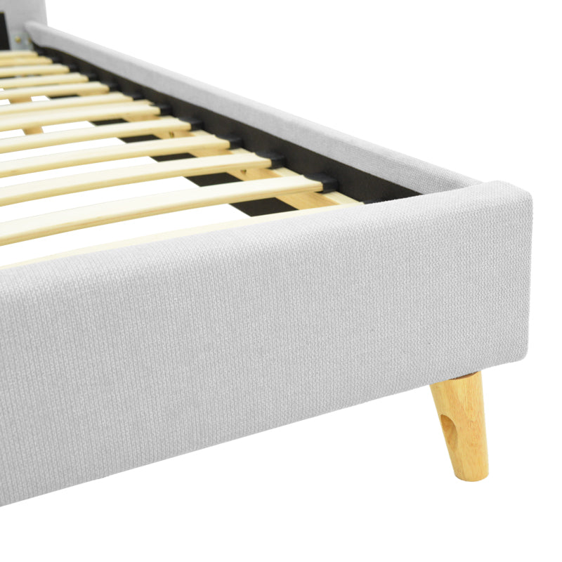 Легло Lumilux сив плат, 100x200см