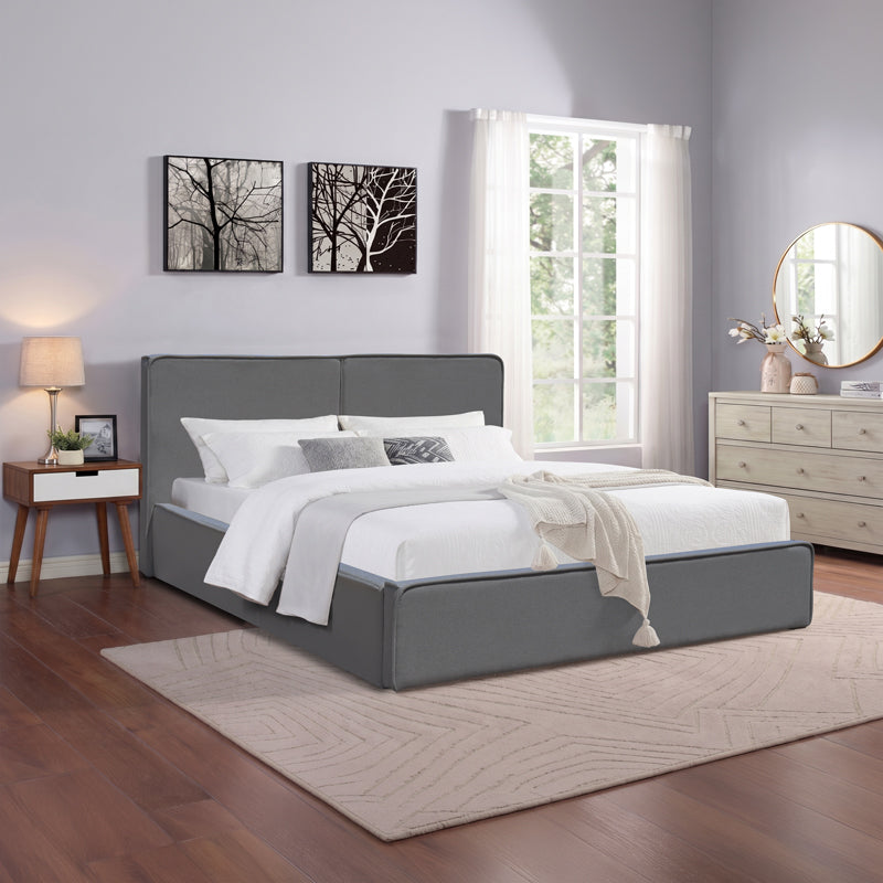 Двойно легло ZENTO сив плат 160x200см