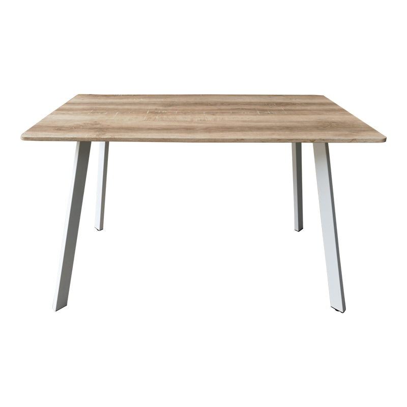 Маса SQUARO  sonoma mdf с бели метални крака 120x70x75см