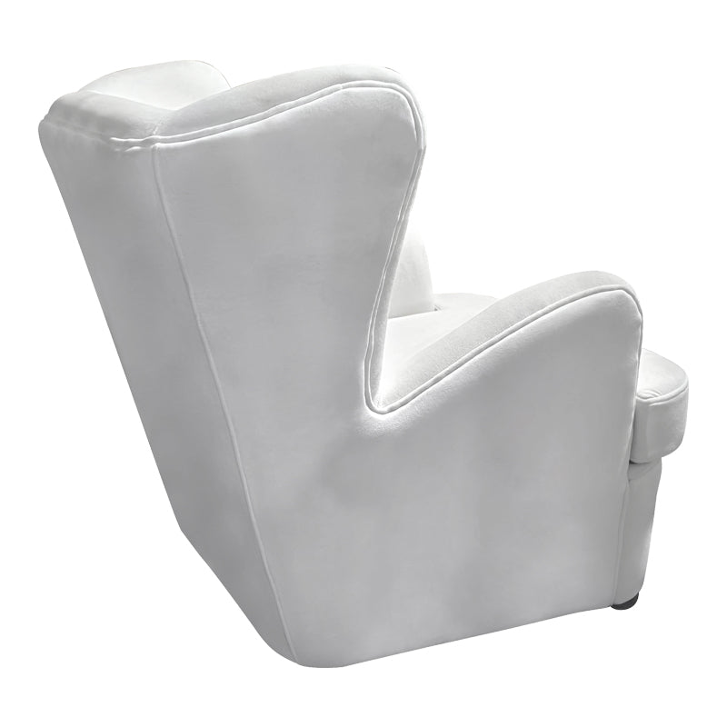 Кадифено кресло REGALO в бяло 75x88x85см