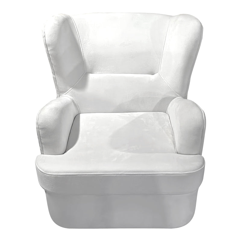 Кадифено кресло REGALO в бяло 75x88x85см