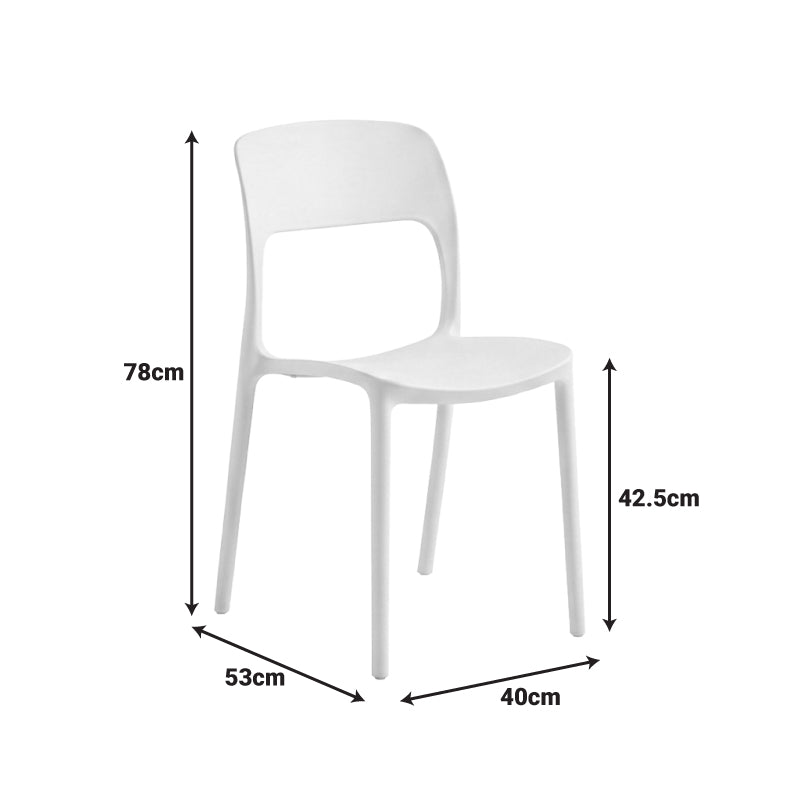 Стифиращ се стол ZANNA pp капучино 40x53x78см