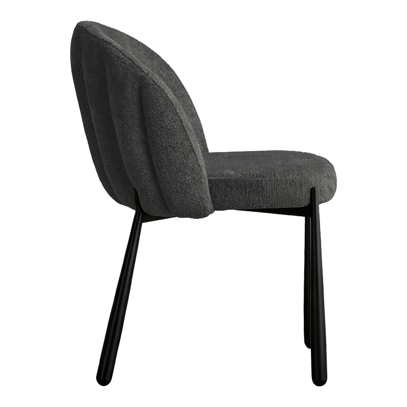 Стол denna антрацит плат-черни метални крака 52x60x85см