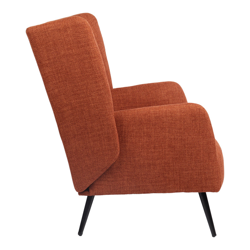 Фотьойл mareta теракота плат и крака в черен цвят 83x80x99см