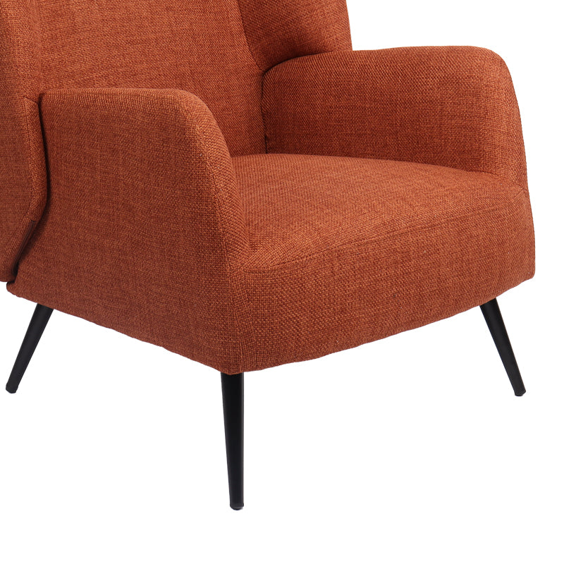 Фотьойл mareta теракота плат и крака в черен цвят 83x80x99см