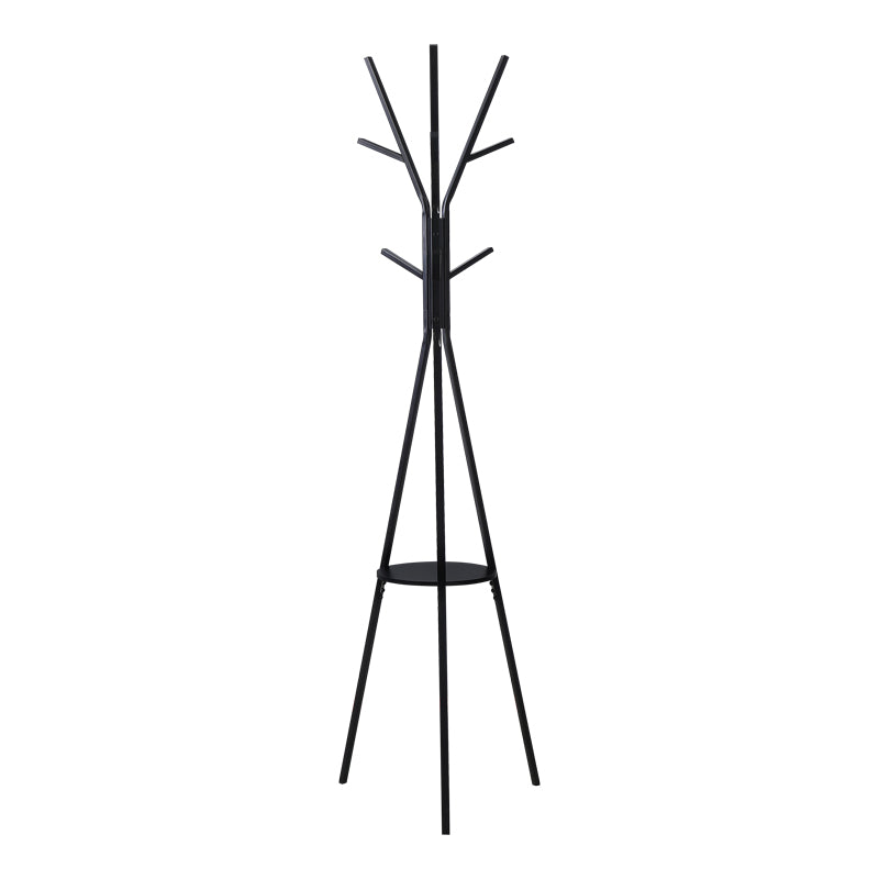 Закачалка за палта Denner метална в черен цвят 48.5x48.5x180см