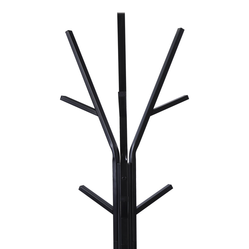 Закачалка за палта Denner метална в черен цвят 48.5x48.5x180см