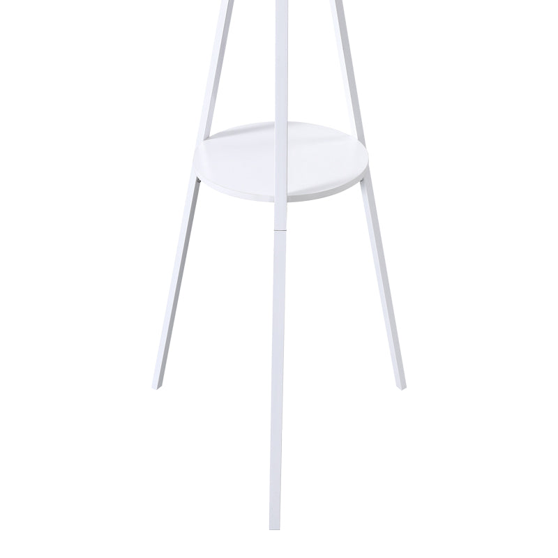 Метална закачалка за палта Denner в бял цвят 48.5x48.5x180см