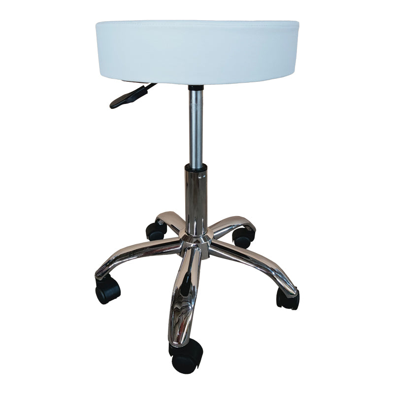 Oфис стол на колелца Tebere pu в бяло 35x35x45-57 см