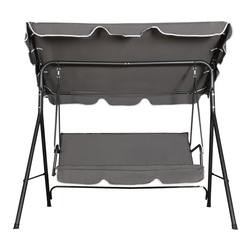 Градинска люлка Globo черен метал-антрацит плат 170x110x153см