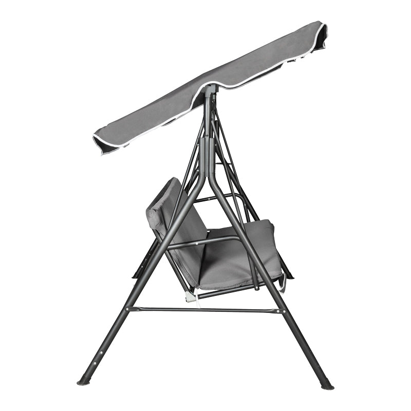 Градинска люлка Globo черен метал-антрацит плат 170x110x153см