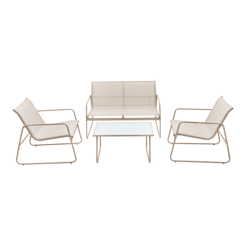 Комплект градински -метал в бял цвят