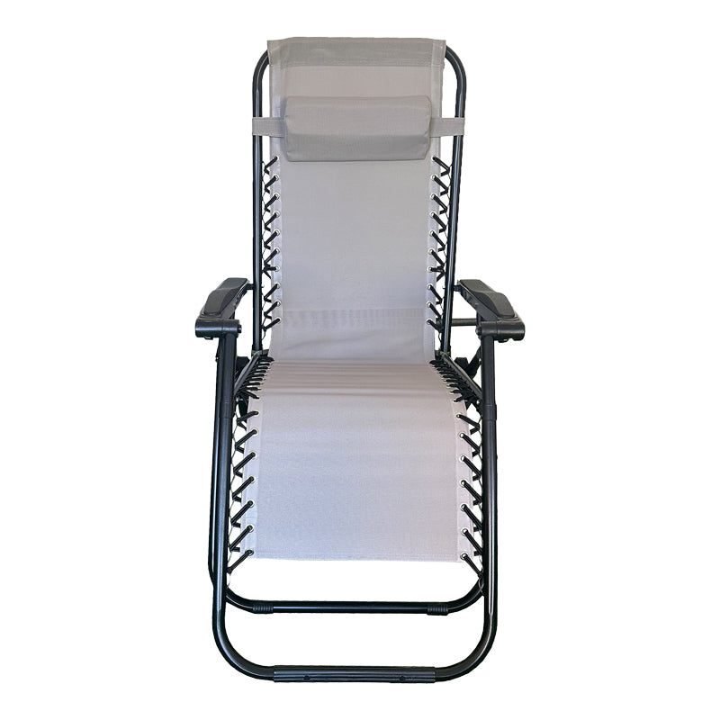 Сгъваем фотьойл Мirka –метал в антрацитно-черен цвят 65x165x110 см