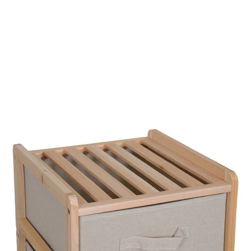 Скрин Wolen от ела, плат в естествено бежов цвят, 34.5x36.5x67см