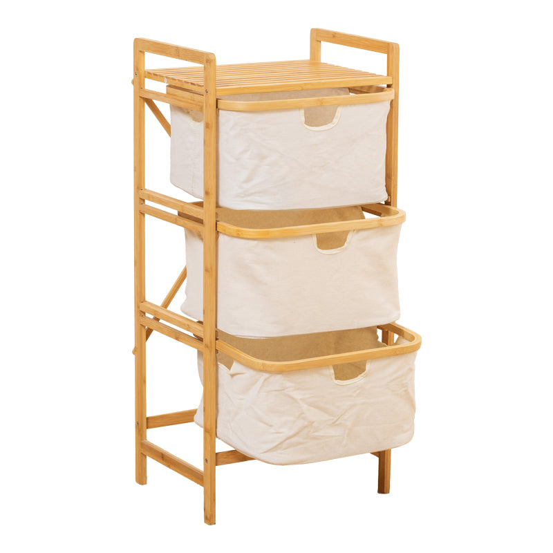 Подов рафт Hanev бамбук-плат в естествено бежов цвят 44x33x96см