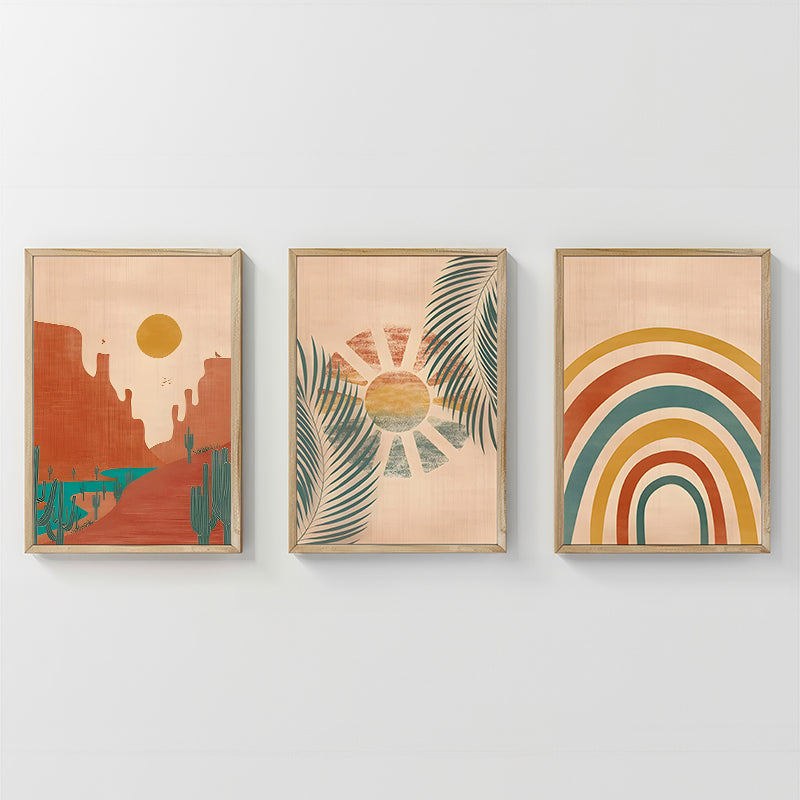 Стенно изкуство в рамка Delea триптих с дигитален печат 33x1.5x48см