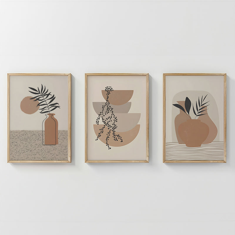 Стенно изкуство в рамка  триптих с дигитален печат 33x1.5x48см