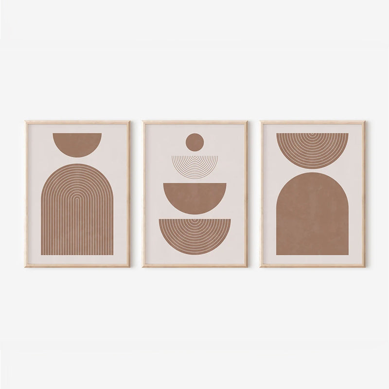 Стенно изкуство в рамка Loana триптих с дигитален печат 33x1.5x48см