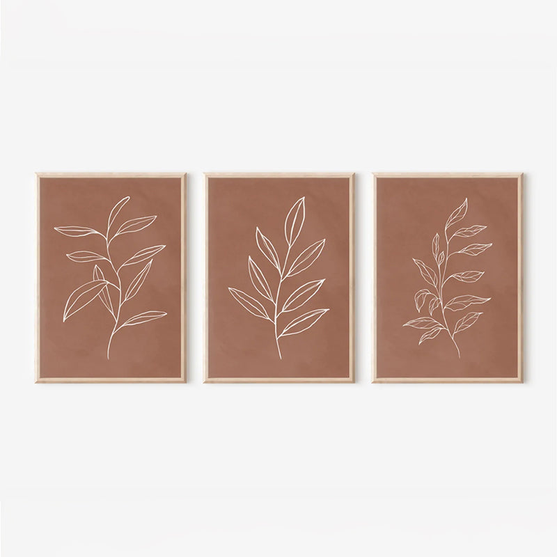 Стенно изкуство в рамка Drifer триптих с дигитален печат 33x1.5x48см