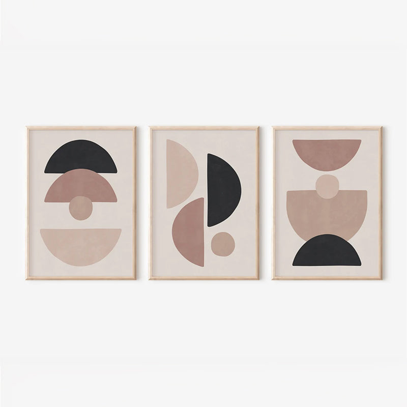 Стенно изкуство в рамка Veyra триптих с дигитален печат 33x1.5x48см