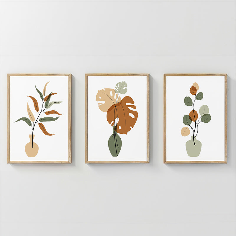 Стенно изкуство в рамка Aural триптих с дигитален печат 33x1.5x48см