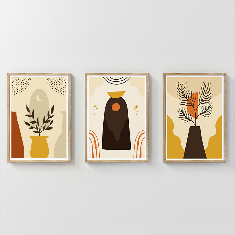 Стенно изкуство в рамка Caelo триптих с дигитален печат 33x1.5x48см