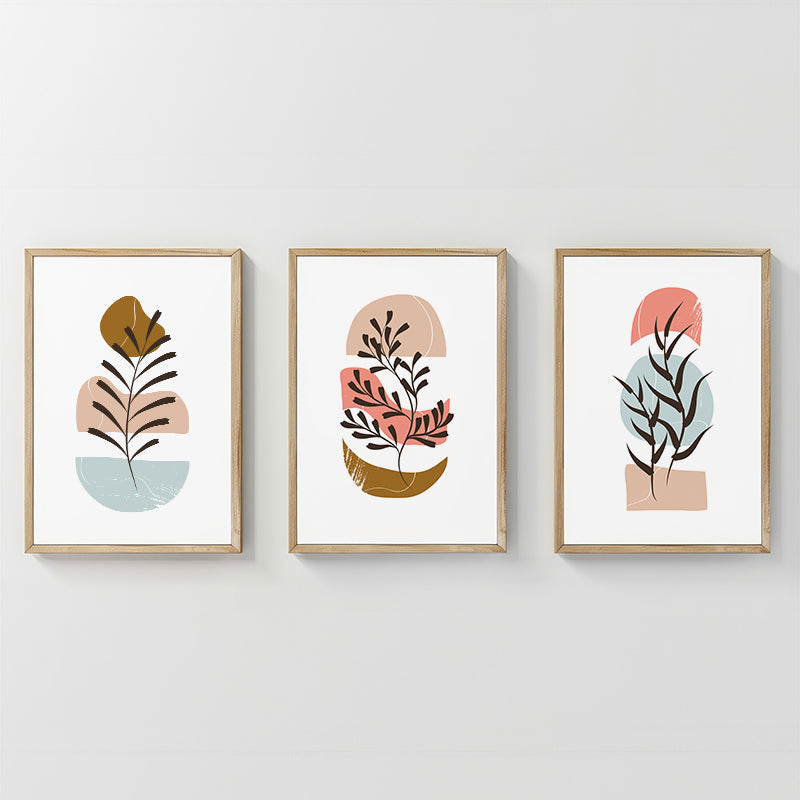 Стенно изкуство в рамка Thera triptyque с дигитален печат 33x1.5x48см